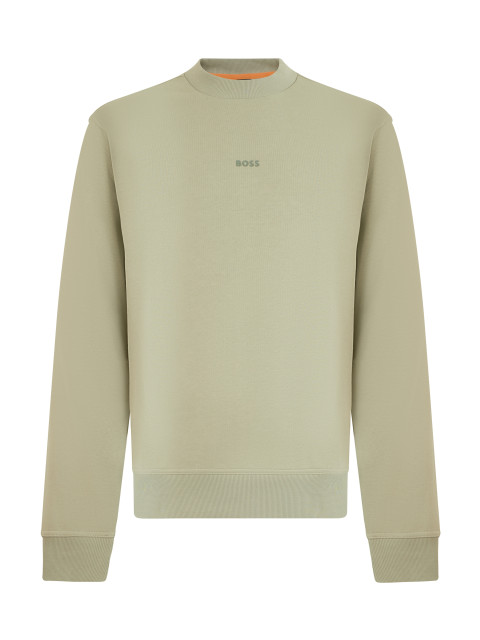 Crew neck sweatshirt in cotton