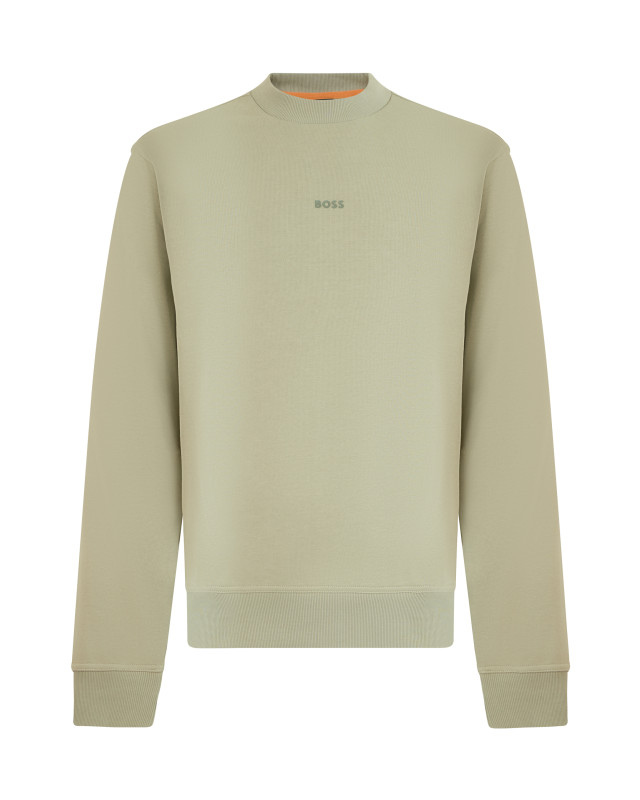 Crew neck sweatshirt in cotton