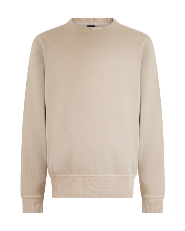 Crew neck sweatshirt in cotton