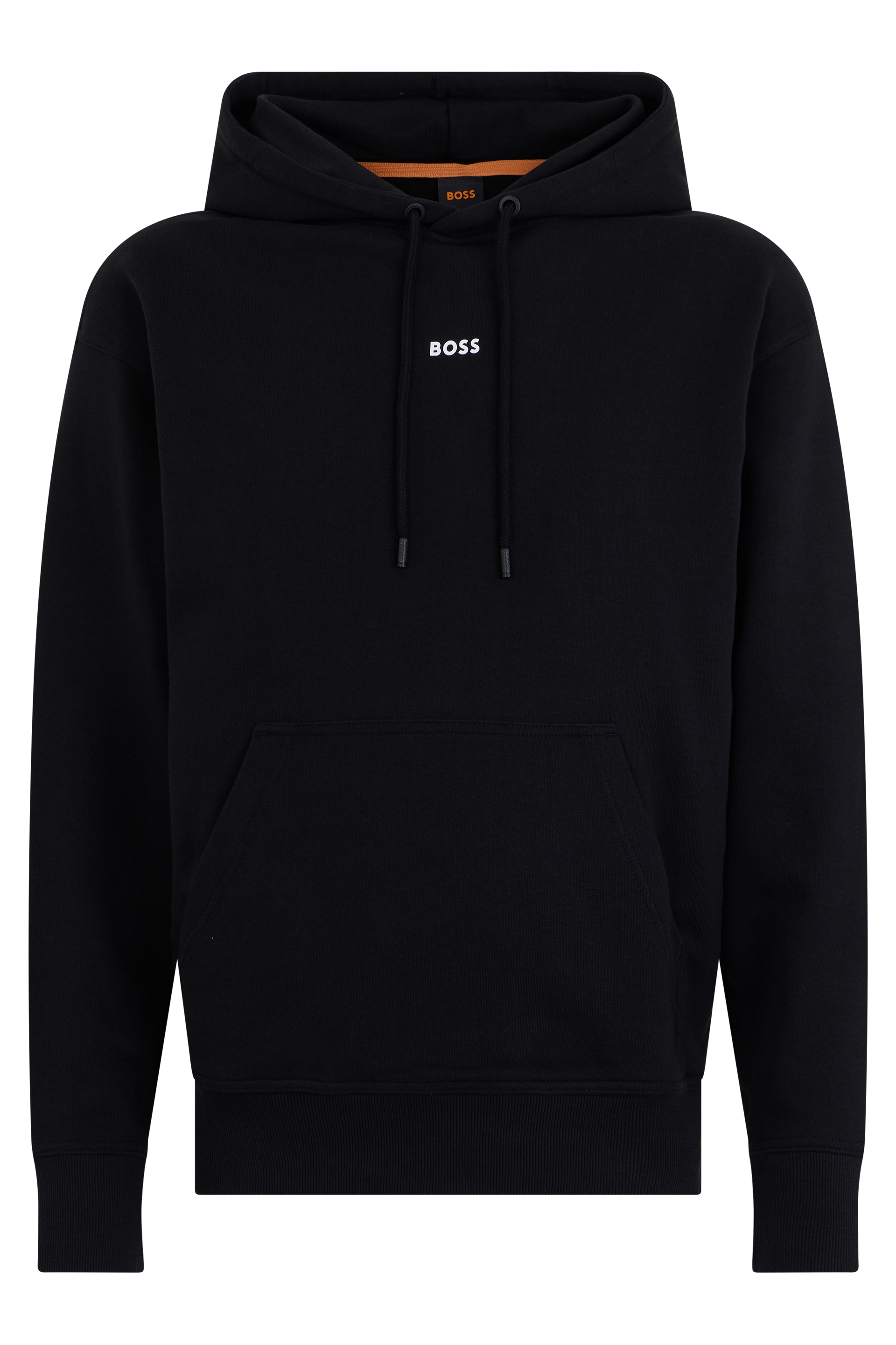 Cotton sweatshirt with hood and logo