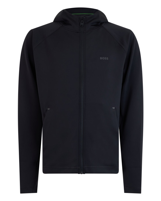 Hooded sweatshirt with zip