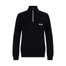Cotton sweatshirt with high collar