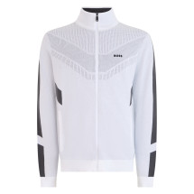 Cotton sweater with zip