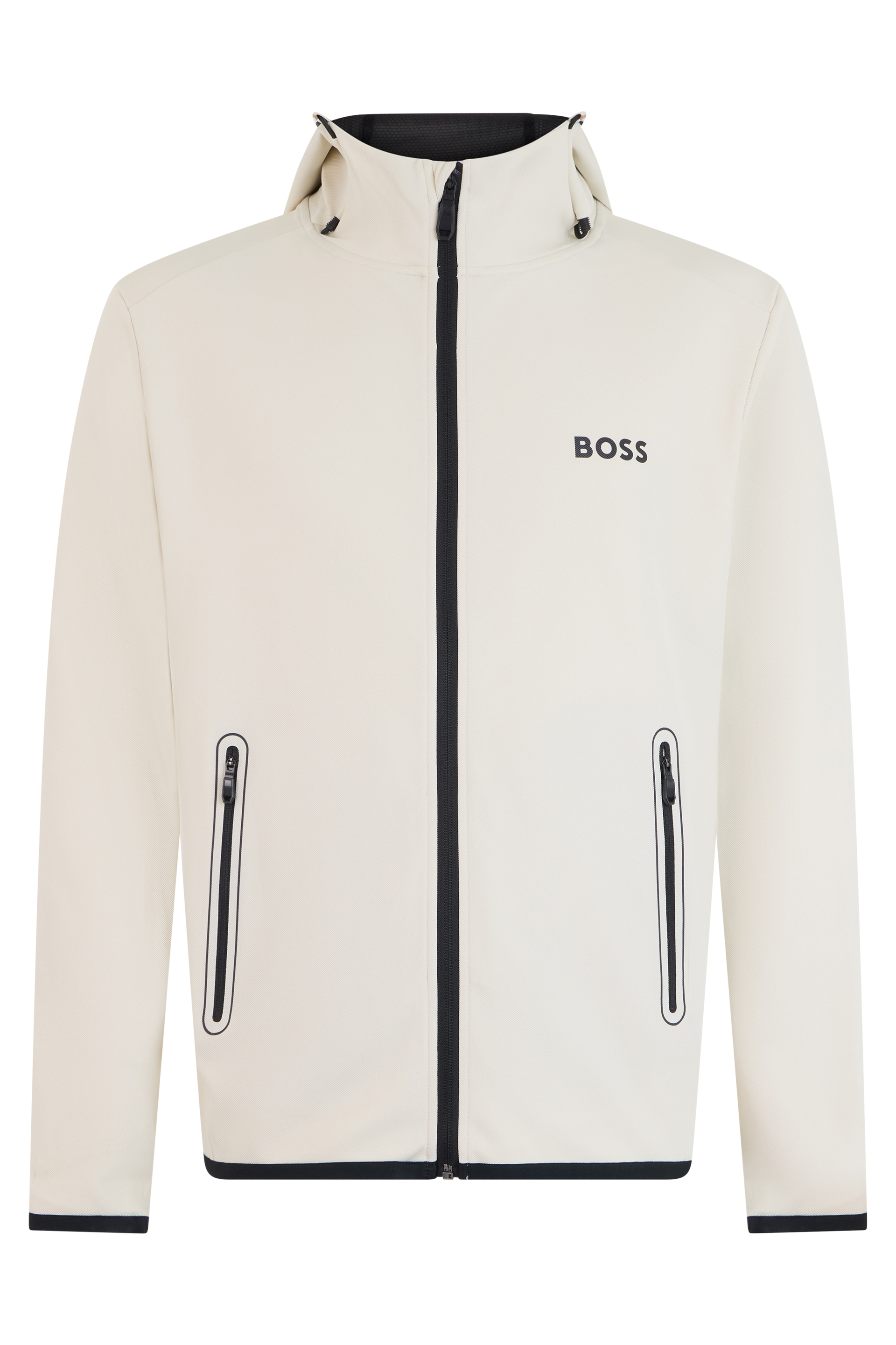 Zip-up sweatshirt in technical fabric