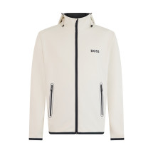 Zip-up sweatshirt in technical fabric