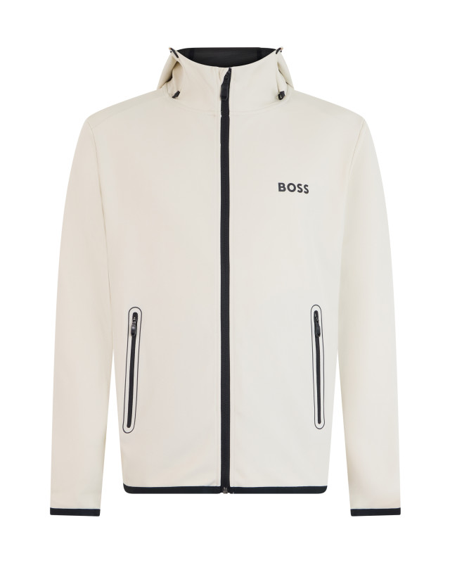 Zip-up sweatshirt in technical fabric