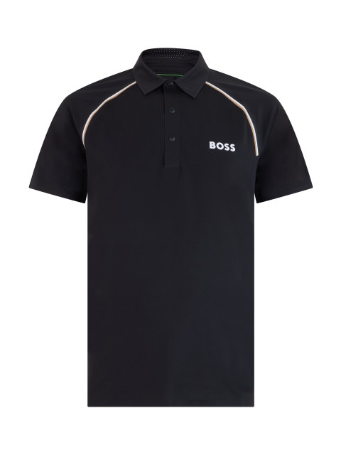 Short-sleeve polo in tech fabric
