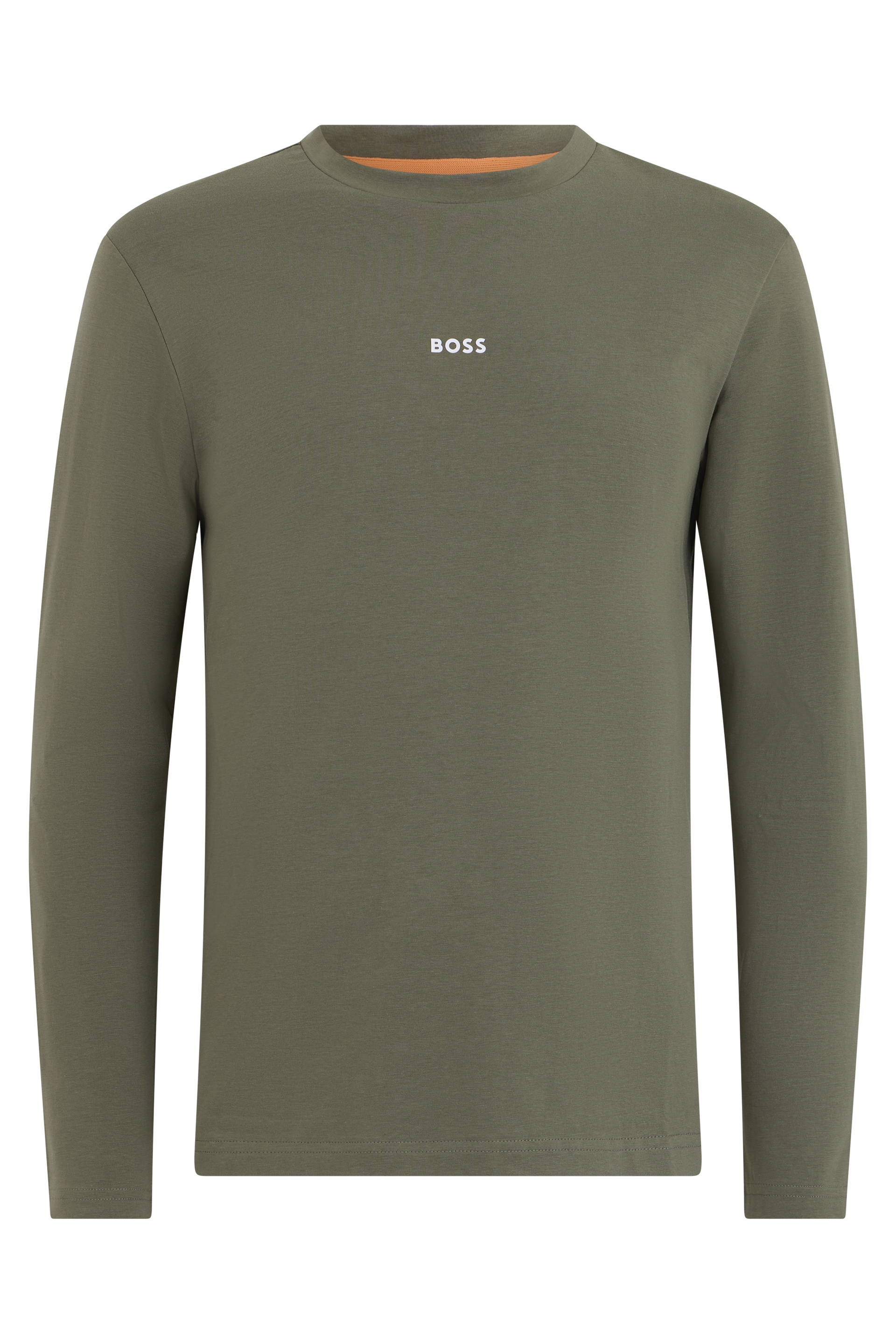 Long-sleeve shirt in elastic cotton