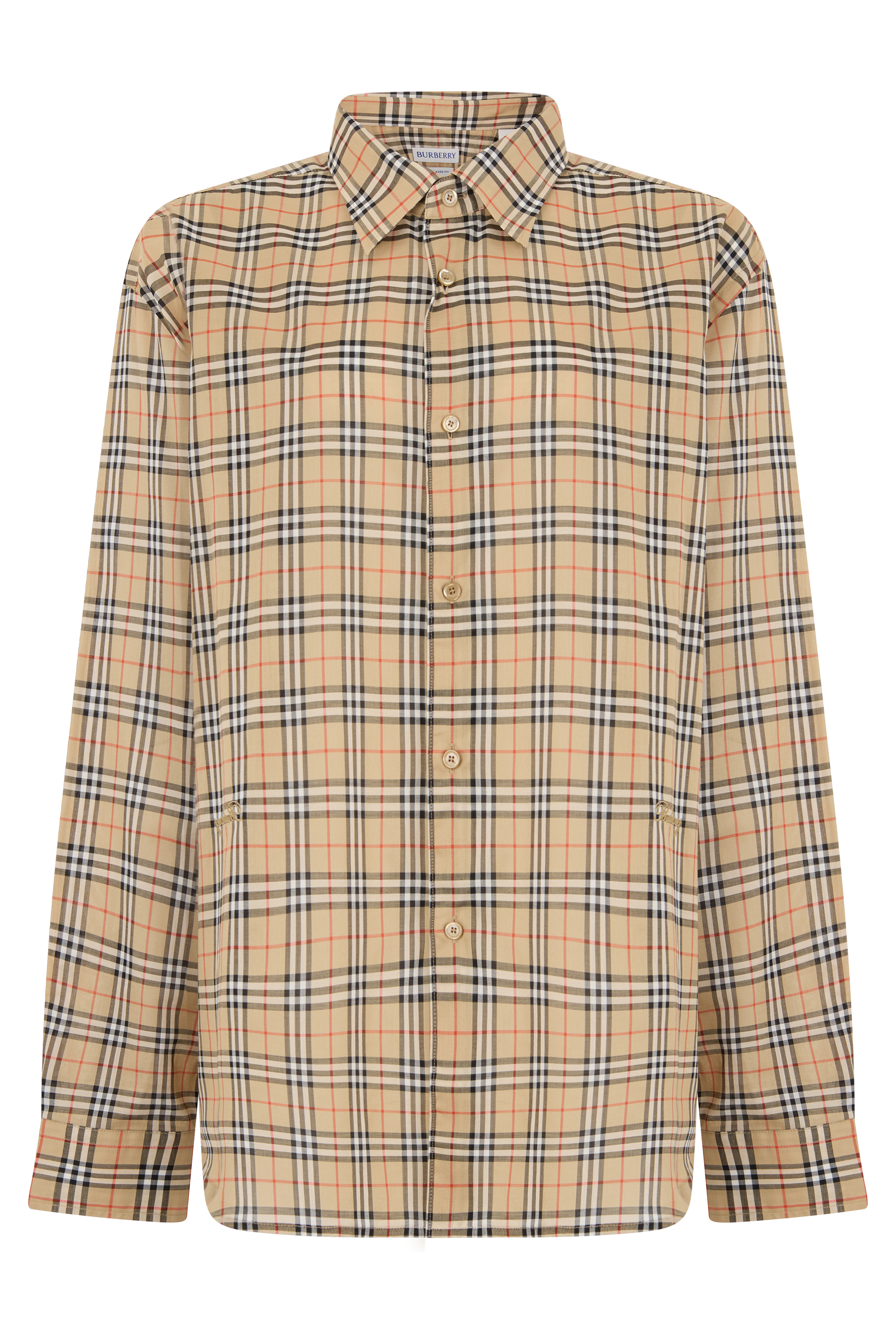 Checkered long-sleeve shirt