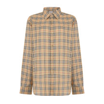 Checkered long-sleeve shirt