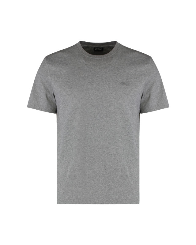 Round neck T-shirt in cotton