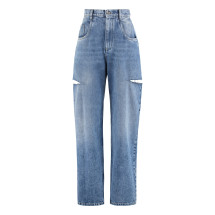High-waist wide-leg jeans