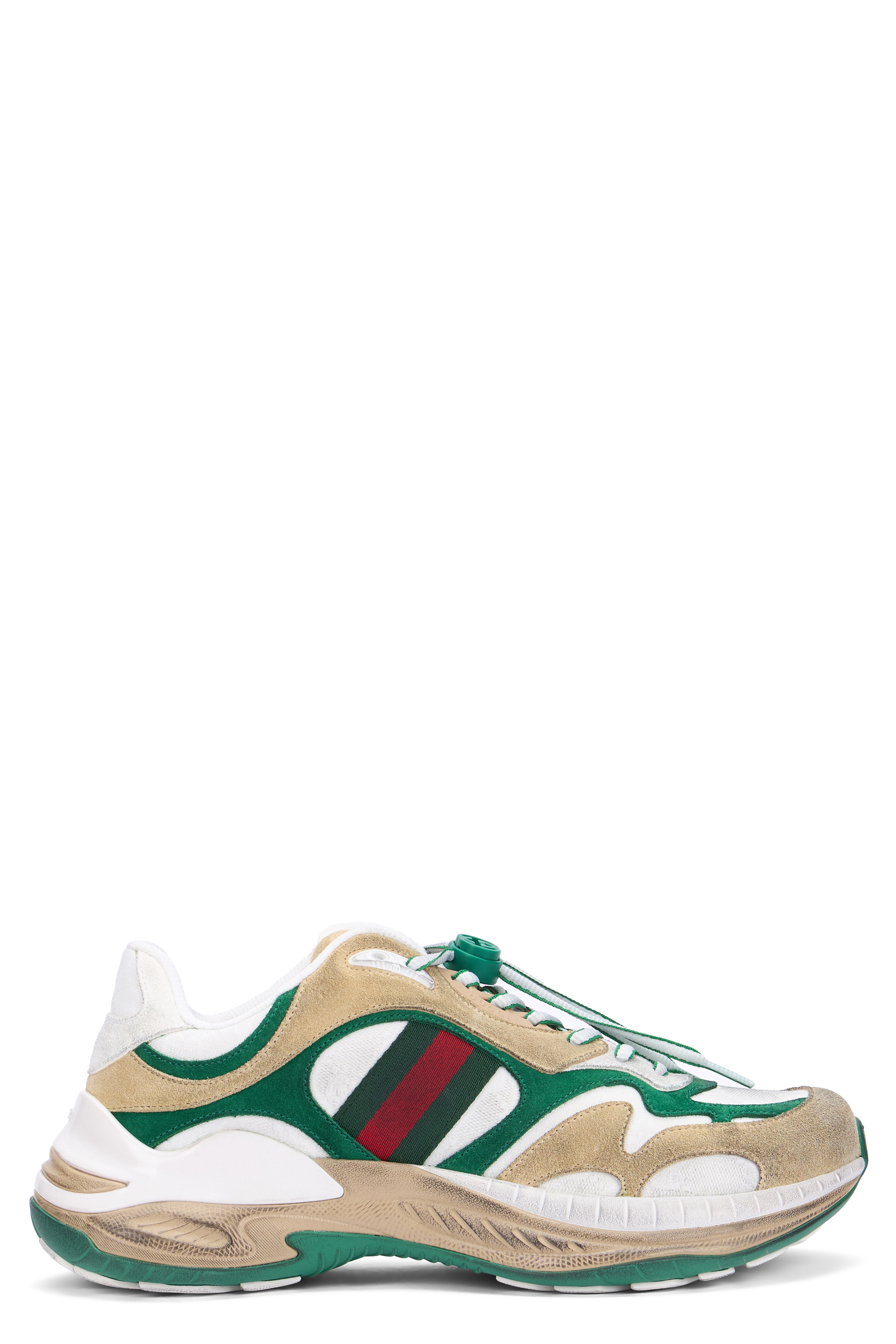 Sneakers made of fabric and leather accents