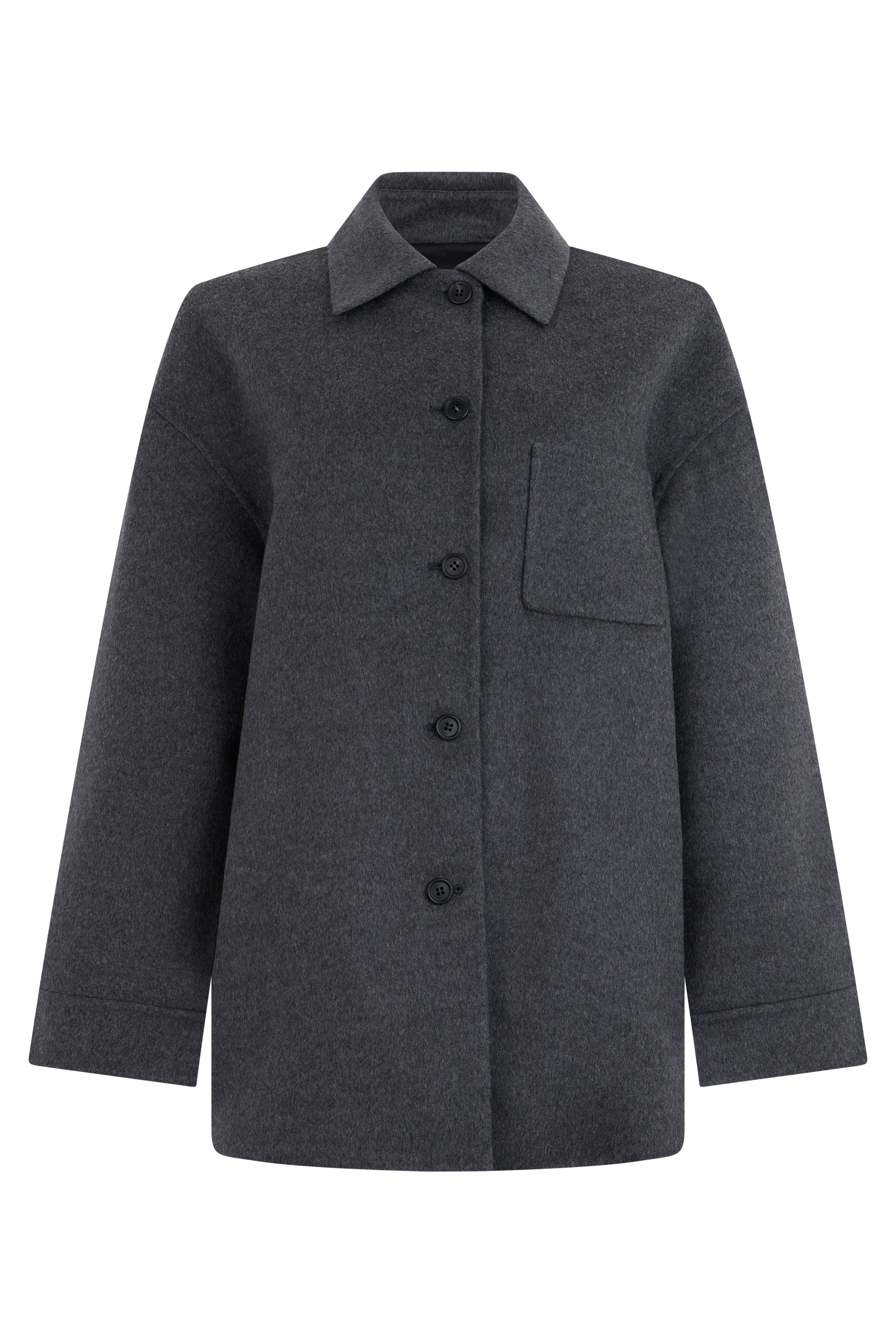 Jacket with collar and buttons
