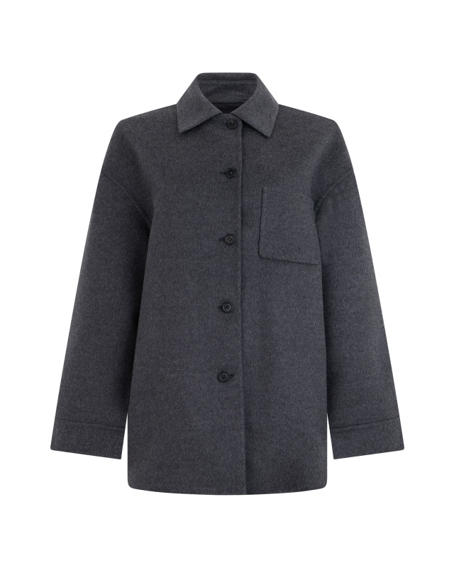 Jacket with collar and buttons