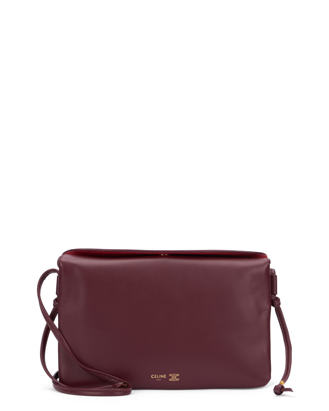 Trio Flap shoulder bag in smooth leather