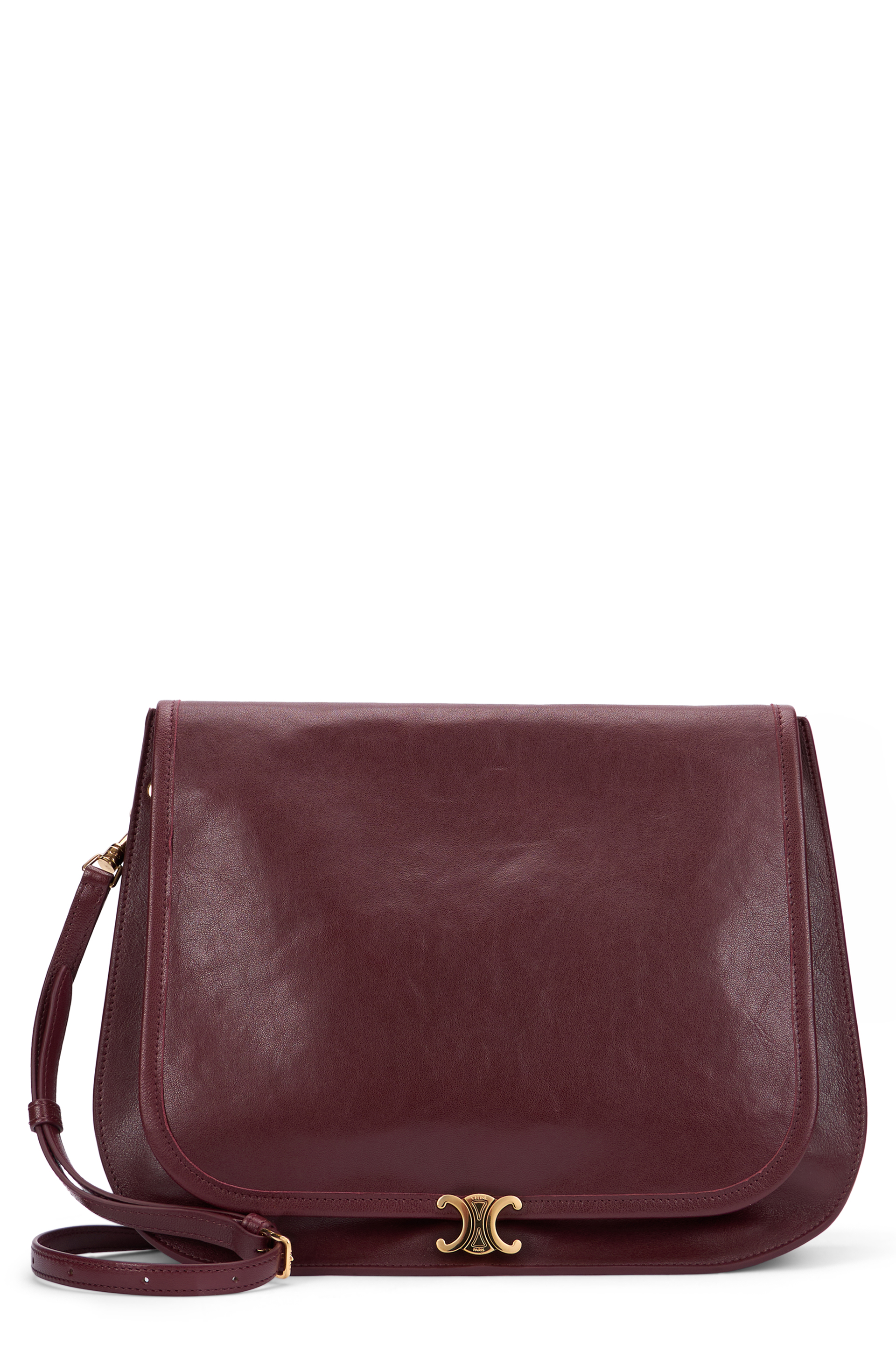 Shoulder bag Bisaccia Triomphe in shiny leather