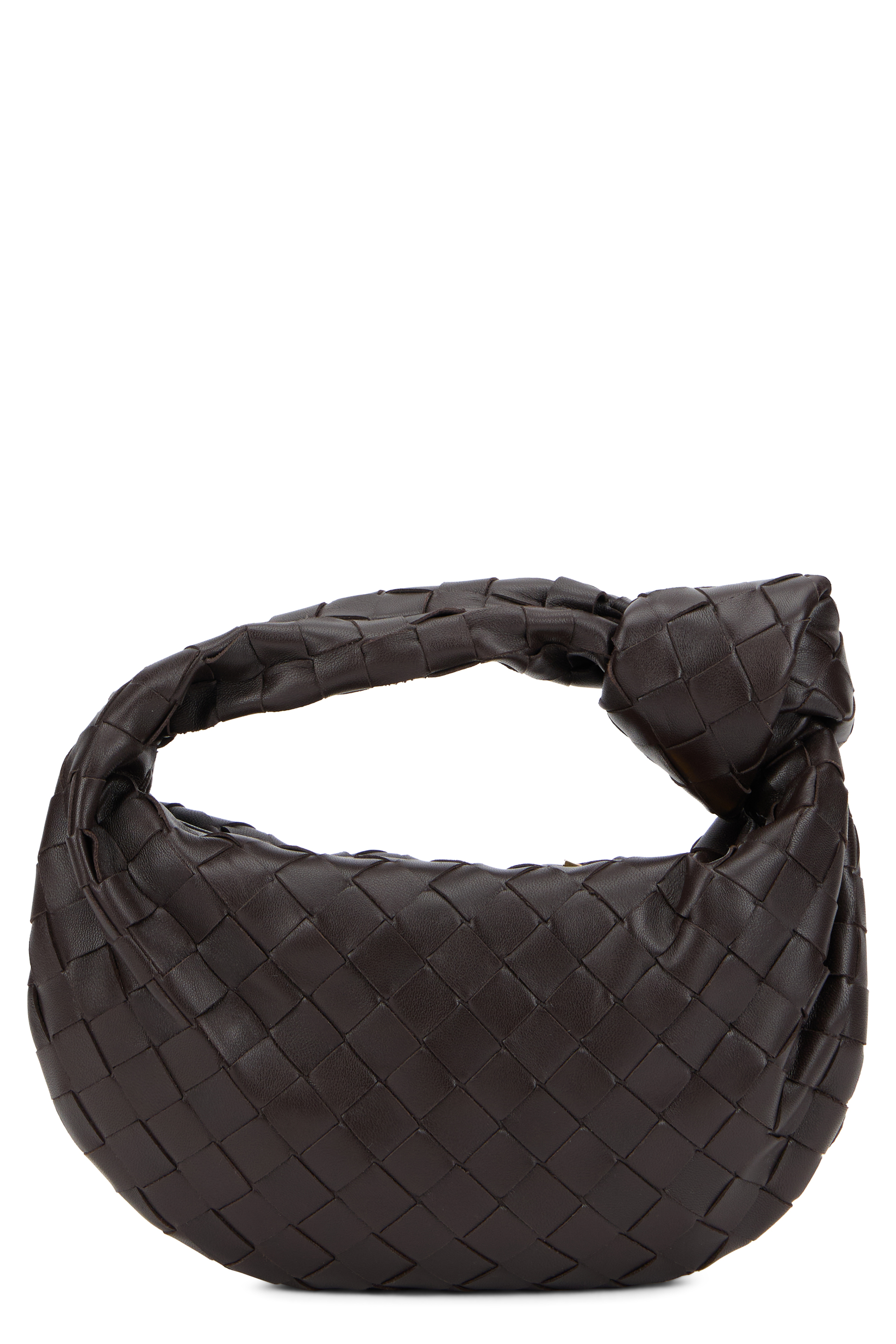 Mini Jodie bag in woven leather