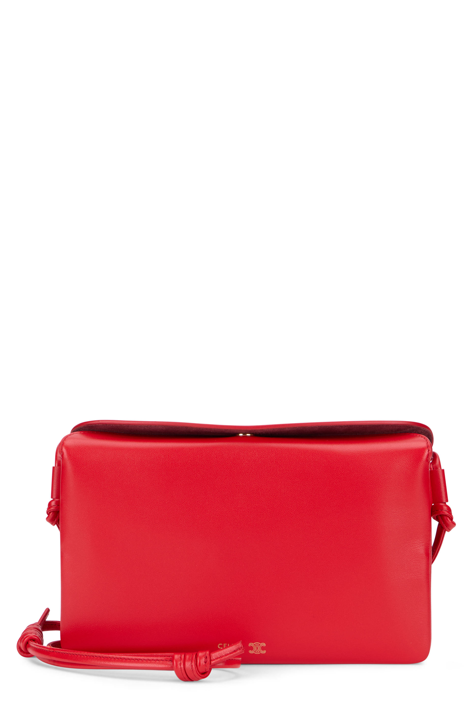 Trio Flap shoulder bag in smooth leather