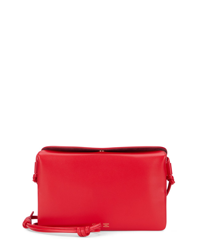 Trio Flap shoulder bag in smooth leather