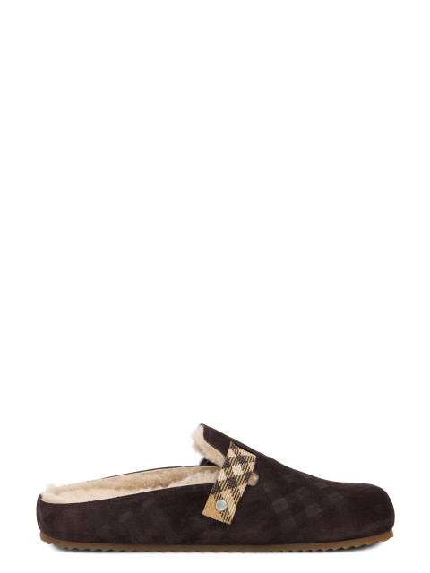 Mules with hair