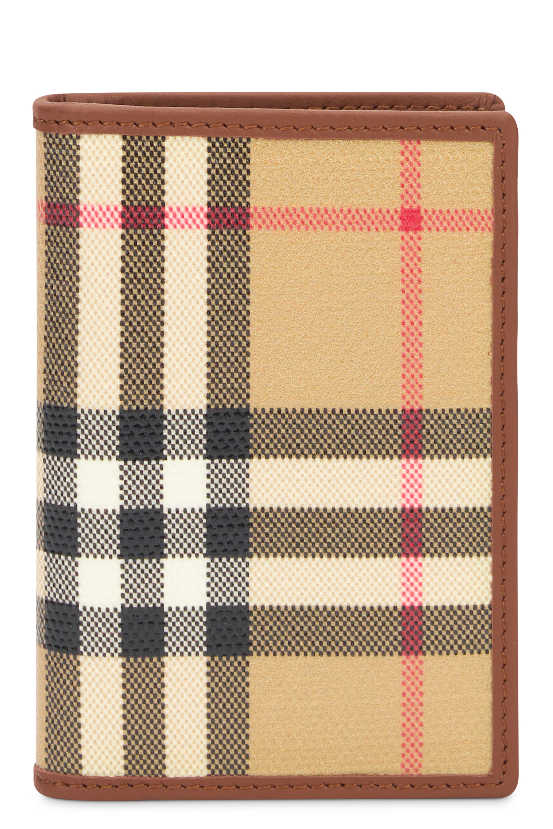 Burberry Check bifold wallet in canvas