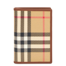 Burberry Check bifold wallet in canvas