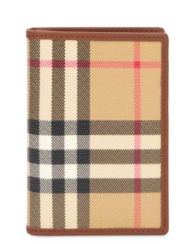 Burberry Check bifold wallet in canvas