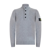 High-neck sweater made of virgin wool