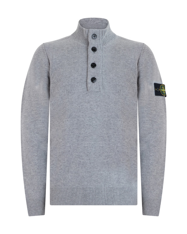 High-neck sweater made of virgin wool