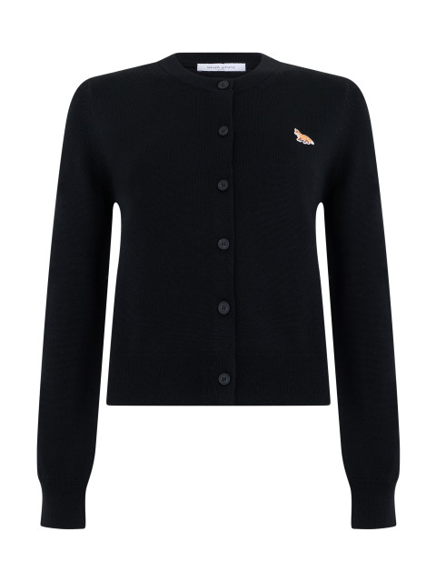 Cardigan with Buttons and Logo