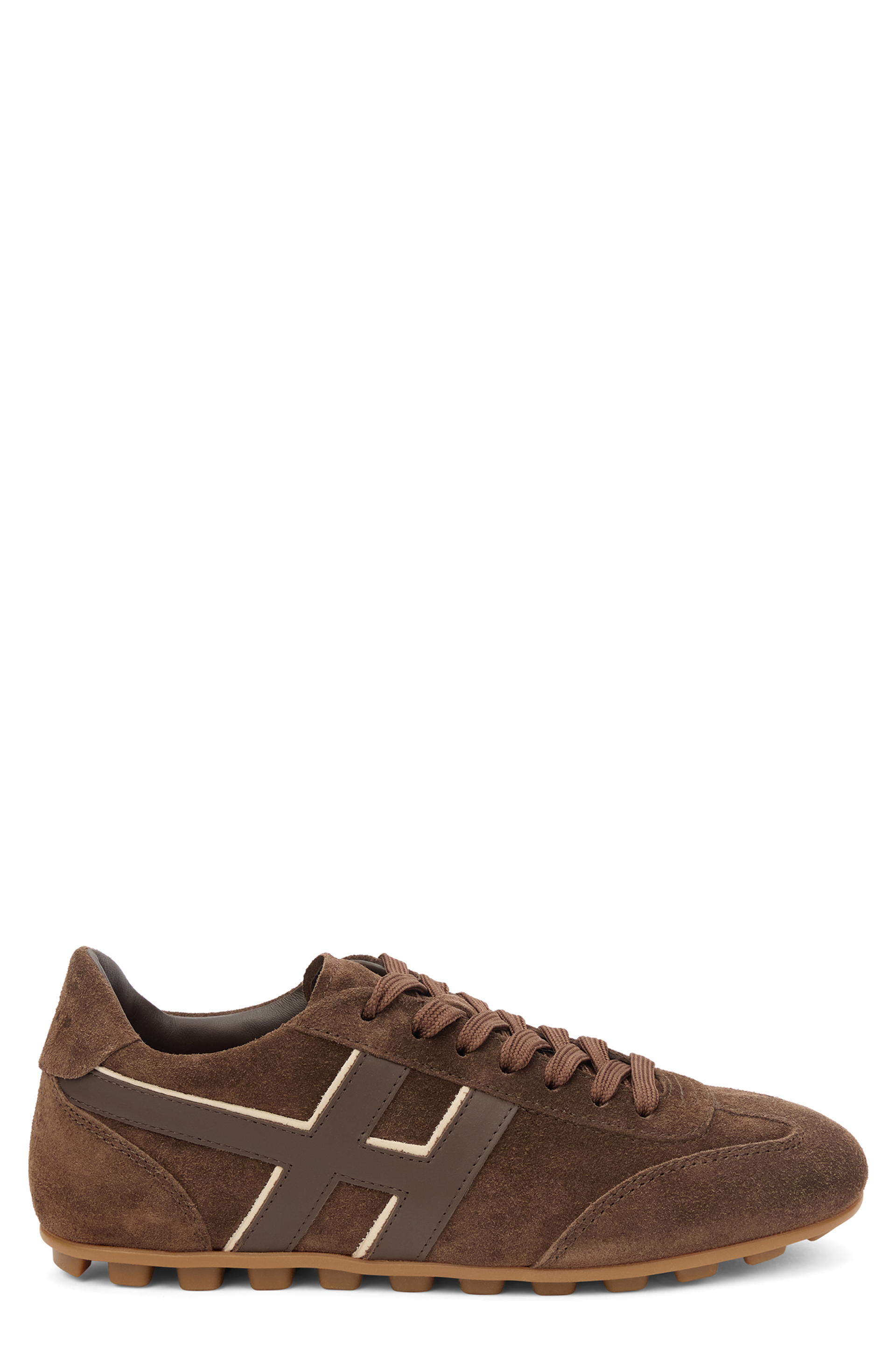 Suede sports shoes