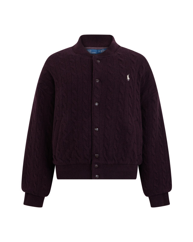 Bomber with buttons and collar