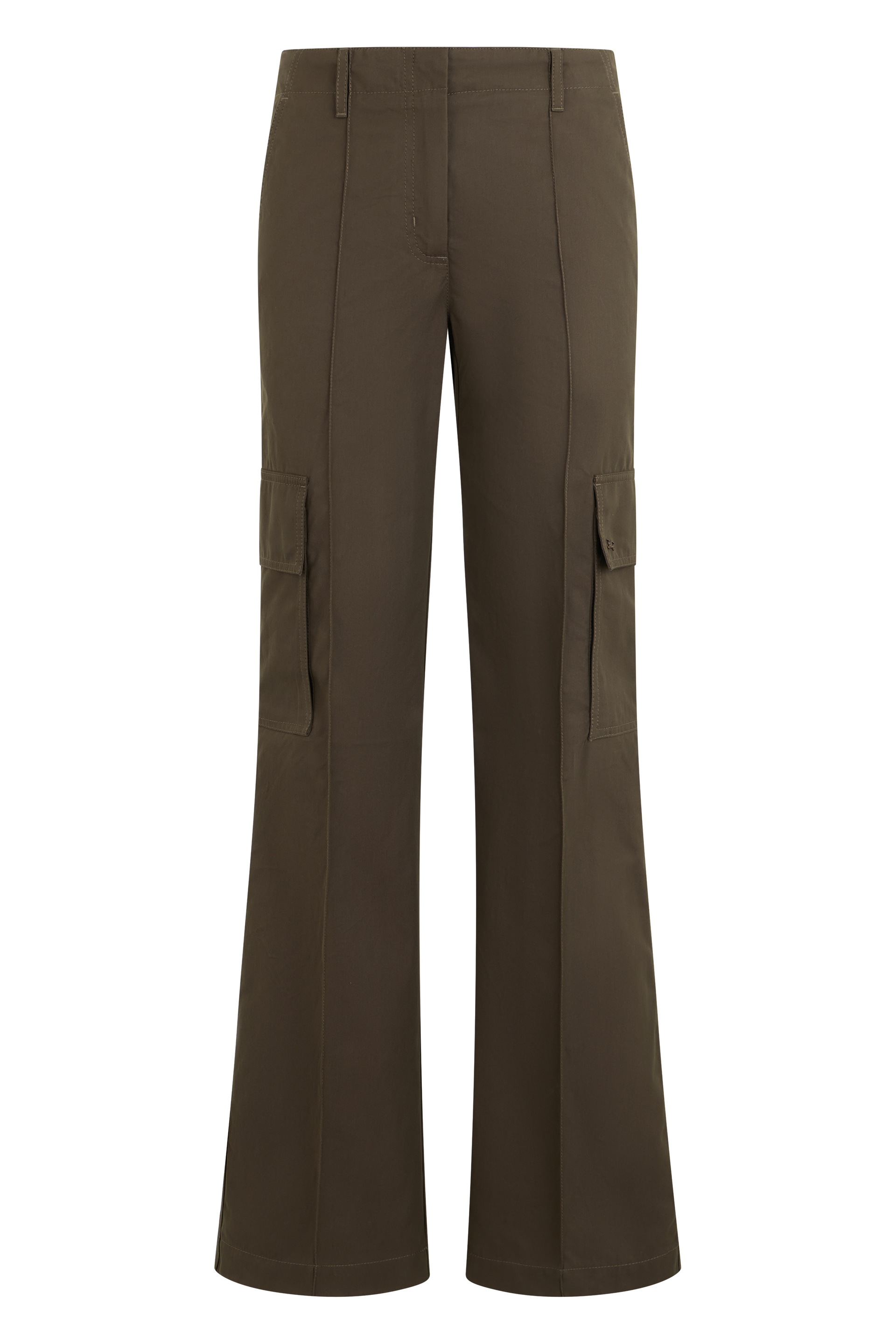 Flared pants with pockets