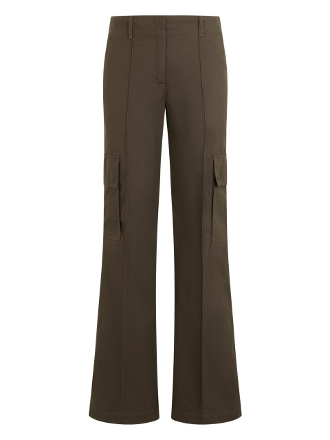 Flared pants with pockets