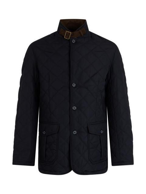 Quilted jacket with high collar