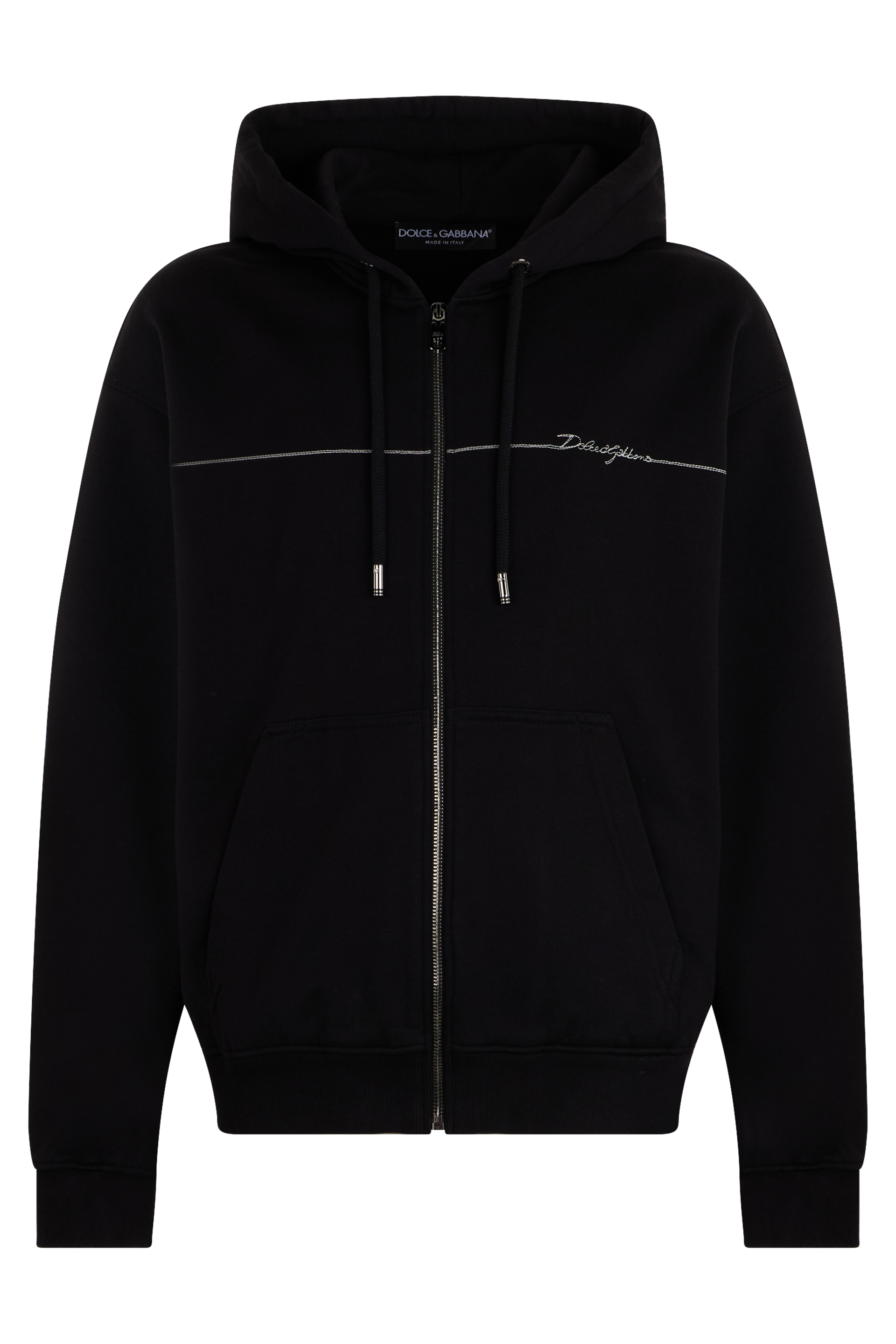 Hooded sweatshirt with zipper