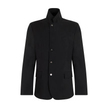 Jacket with high collar