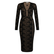 Dress with a deep neckline