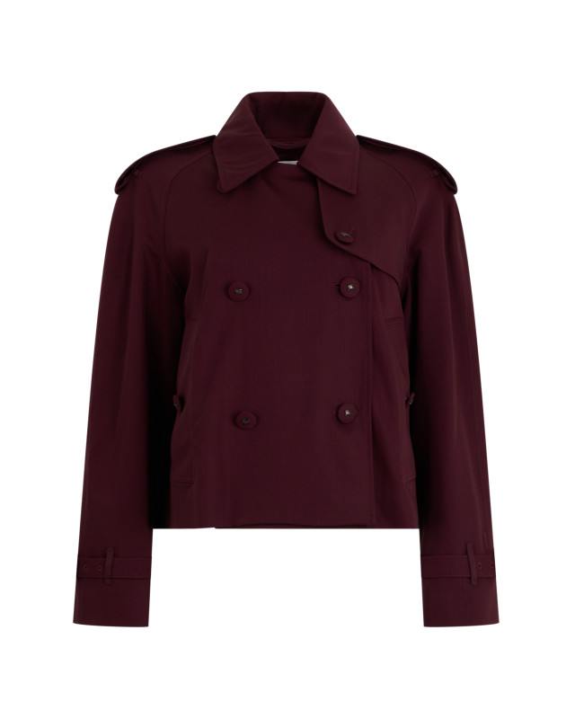 Short jacket with classic collar