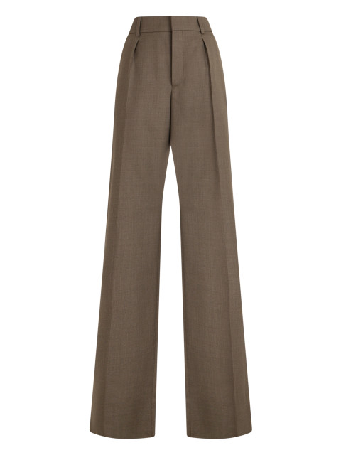 Trousers with pleats