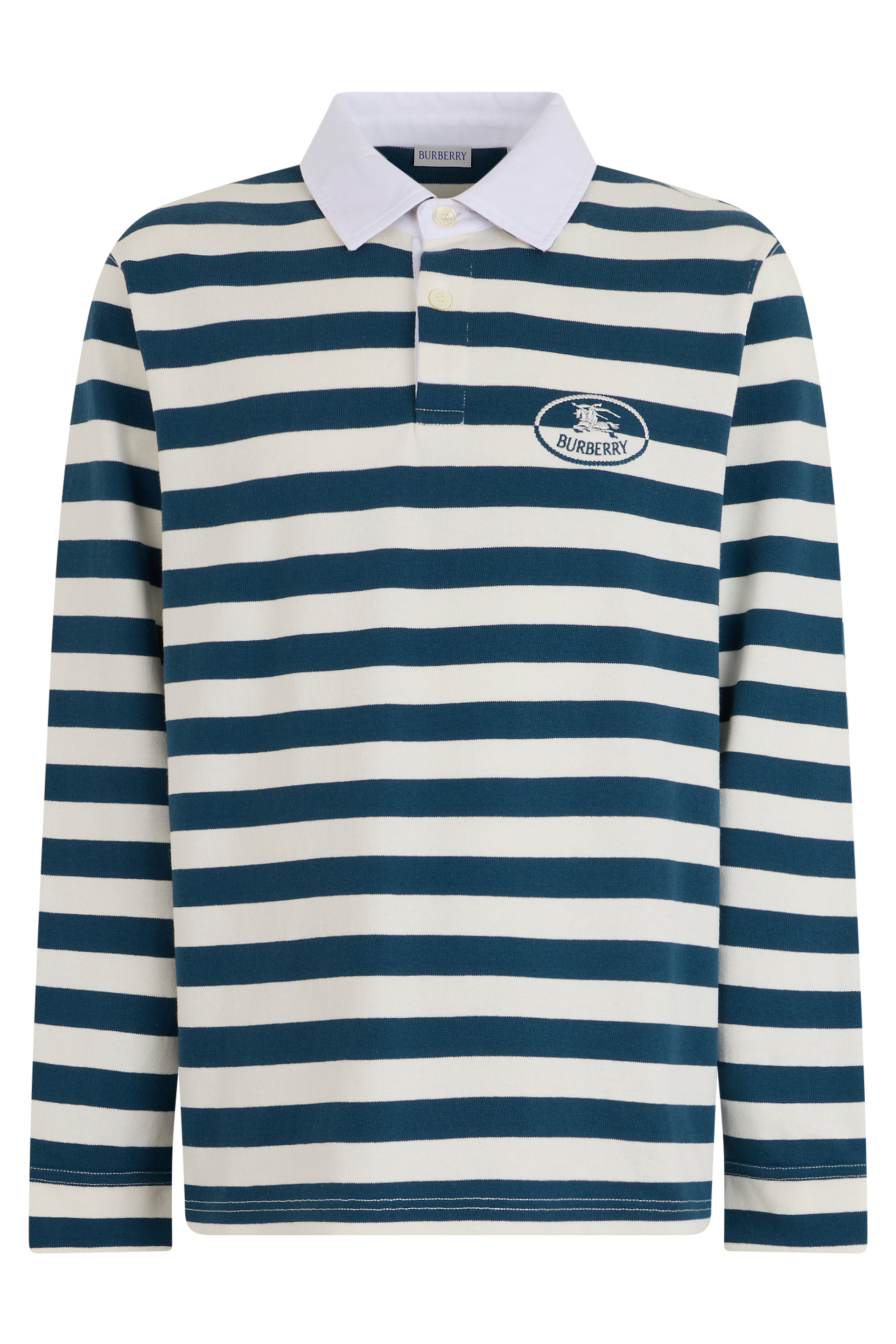 Long Sleeve Striped Polo