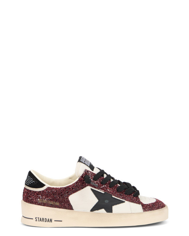 Sneaker Stardan in leather with glitter
