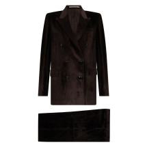 Complete jacket and trousers in velvet