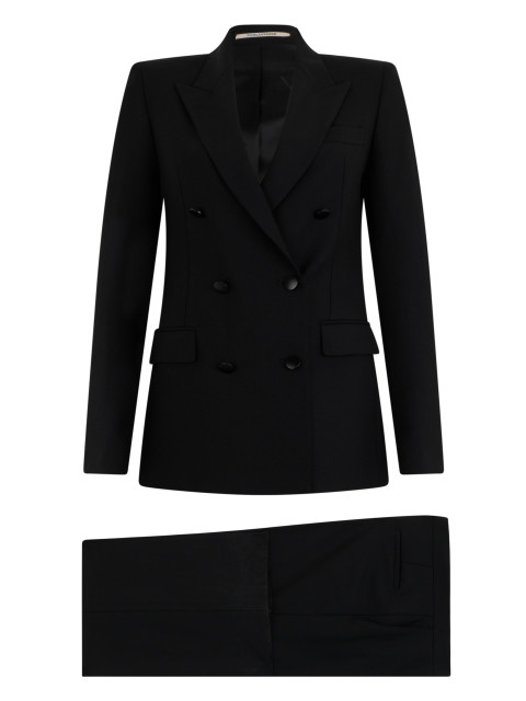 Complete with a double-breasted jacket and trousers