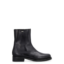 Camion leather ankle boots