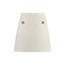 Crepe mini skirt