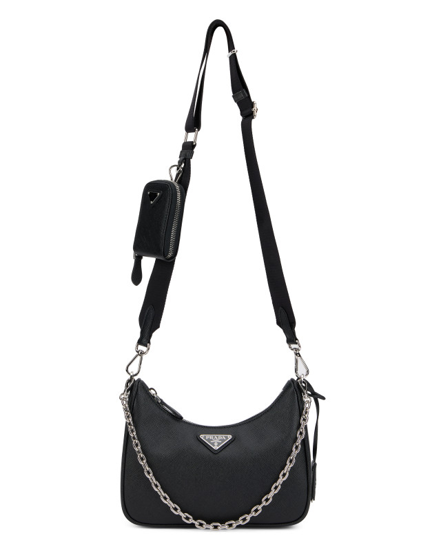 Shoulder bag in leather