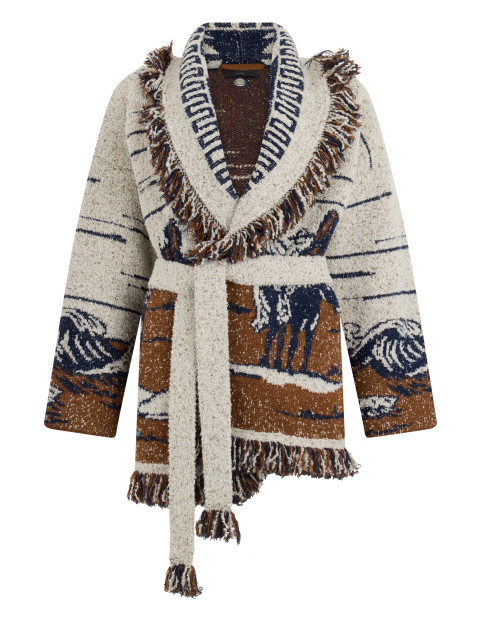 Cardigan with belt