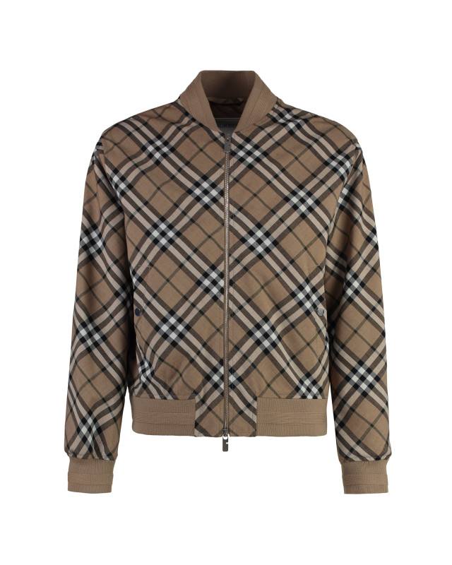 Wool bomber-style jacket
